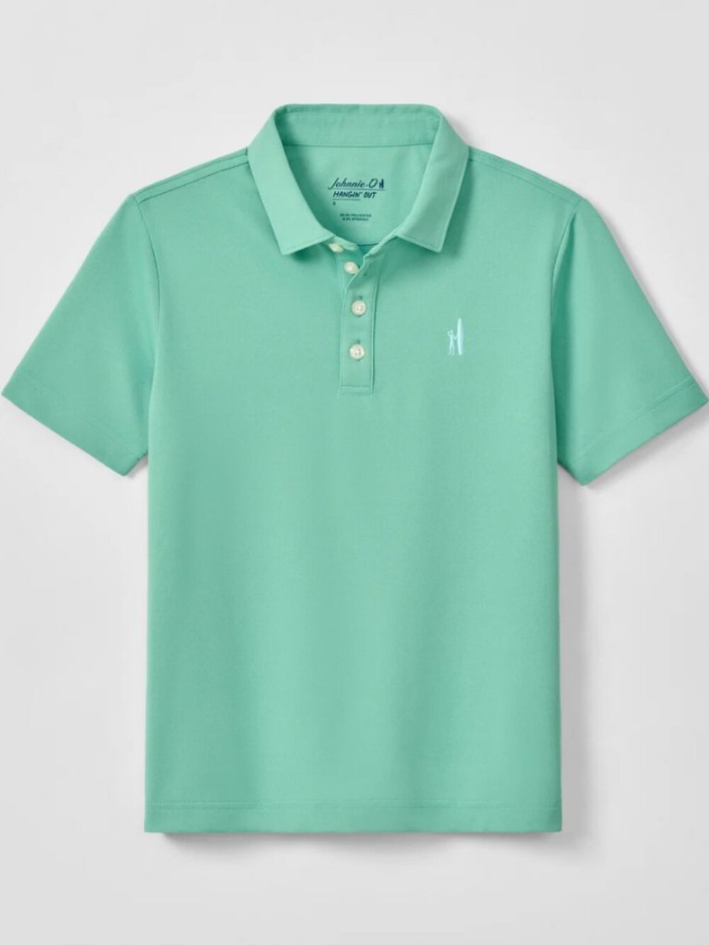 Johhnie O : Performance Mesh Jr. Polo Green Size 7